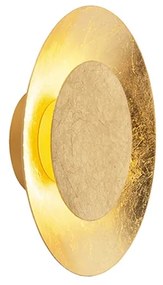 Plafoniera Art Déco oro/ottone con LED - Sun