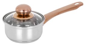 Mini casseruola 12 cm acciaio inox 1 manico Meravigliosa con coperchio