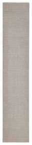 Tappeto in sisal per tiragraffi sabbia 66x350 cm