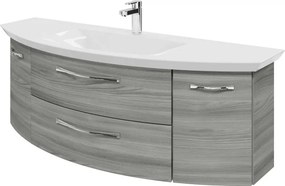 Mobile da bagno sospeso sotto lavabo L 139 x H 48 x P 46.2 cm grigio, 2 cassetti, 2 ante PELIPAL Cassca