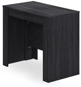 Consolle A Muro Nera Allungabile A Tavolo Da Pranzo Rettangolare 2 Metri In Legno