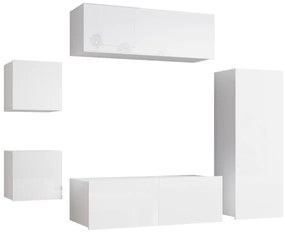 Armadio a muro CALABRINI 34x105 cm bianco