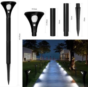 Immax 08502L - Lampada solare LED con sensore LED/1W/3,7V 6000K IP65