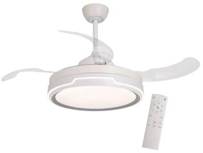 VENTILATORE 4 PALE PIEGHEVOLI LED 35W SILVER