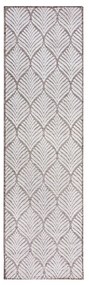Tappeto da interno e esterno avorio 66x230 cm Elm Leaf – Flair Rugs