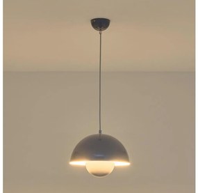 Lampadario a sospensione su cavo JARDEN 1xE27/15W/230V grigio