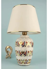 Lampada da tavolo RAMZES 1xE27/40W/230V crema/oro