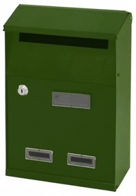 Cassetta Postale in Acciaio Verde cm 21x10x33h -  Modello Wilde -