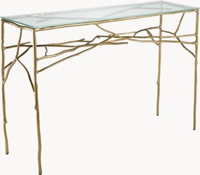 Consolle con piano in vetro Antico