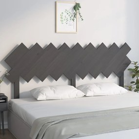 Testiera per letto grigio178x3x80,5cm in legno massello di pino