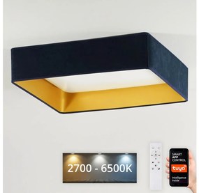 Brilagi-LED Lampada dimmerabile VELVET SQUARE LED/36W/230V Wi-Fi Tuya+telecomando blu scuro