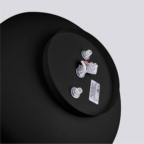 Plafoniera nera ø 30 cm Blacko – Sollux