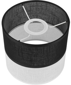 Paralume di ricambio ANDREA E27 Ø16 cm nero/bianco