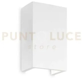 Flash applique a parete in gesso bianco verniciabile rettangolare 1...