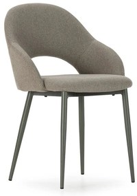 Sedie da pranzo in set verdi in imbottito 2 pz Lia – Marckeric