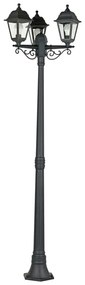 Lampione da giardino, Sima H 200 cm, nero, IP44