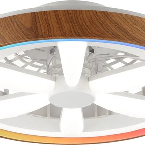Ventilatore da soffitto RAYA legno , D. 48 cm