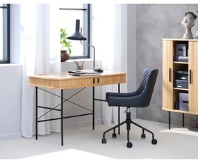 Tavolo da lavoro in rovere 60x120 cm Nola - Unique Furniture