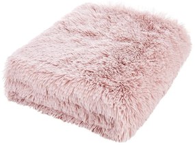 Copriletto rosa in micropush per letto matrimoniale 245x280 cm Cuddly - Catherine Lansfield