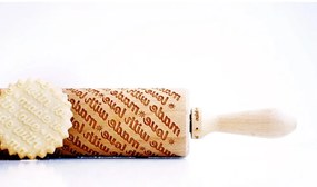 Rullo per pasta in legno goffrato Made with Love Made With Love - Valek
