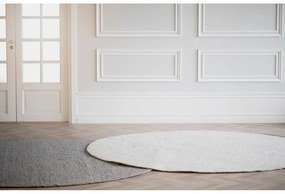 Tappeto rotondo in lana grigio chiaro ø 250 cm Auckland - Rowico