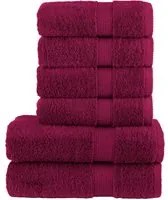 Set Asciugamani 8 pz Bordeaux 600 gsm 100% Cotone 137556