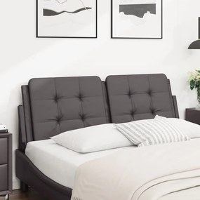 Cuscino Testiera Grigio 120 Cm İn Similpelle /