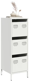 Credenza Bianca 39x35x103,5 Cm İn Acciaio /