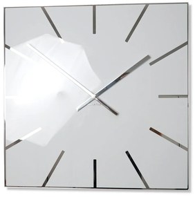 Orologio elegante quadrato in bianco