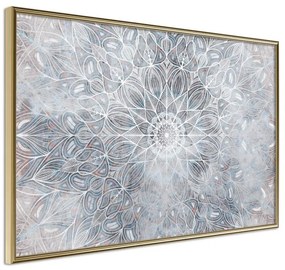 Poster  Winter Mandala  Cornice Quadri Cornice d'oro, Larghezza x Altezza Home decor 30x20