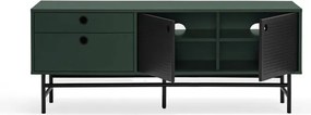 Tavolo TV verde scuro 140x52 cm Punto - Teulat