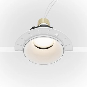 Faretto Da Incasso Moderno Share Alluminio Bianco 1 Luce Diffusore Bianco