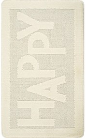 Tappetino per il bagno color crema 60x100 cm Happy – Foutastic