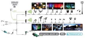 Lampada LED da esterno EASY CONNECT 1xGU10/10W/230V IP67 cromo opaco