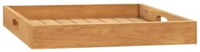 Vassoio da Portata 50x50 cm in Legno Massello di Teak