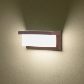 Brilagi - Lampada da parete LED per esterni con sensore BRICKY LED/12W/230V marrone IP54