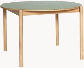 Tavolo rotondo con piano in linoleum Oblique, Ø 115 cm