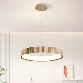 Brilagi - Lampadario LED dimmerabile a cavo FALCON MODERN LED/54W/230V 60 cm beige + telecomando