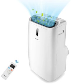 Costway Aria condizionata 14000 BT 5 in 1 con telecomando, Condizionatore con 3 velocità e controllo con App Bianco