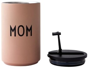 Tazza termica rosa e beige da 350 ml Mom - Design Letters