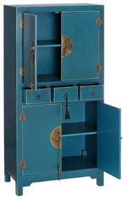 Mobiletto blu 63x131 cm Oriente - Ixia