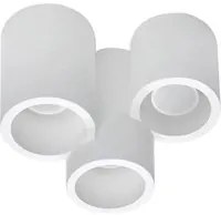 Plafoniera LED GU10 3 luci cilindro lampada gesso soffitto casa ufficio 230V