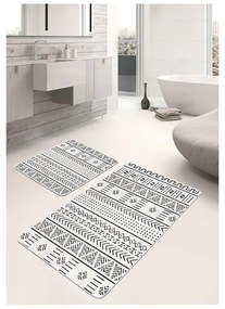 Tappetini da bagno bianchi e neri in set da 2 pezzi 60x100 cm - Mila Home