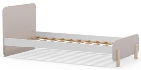 Letto per bambini in legno di pino crema 90x190 cm Nora - Marckeric