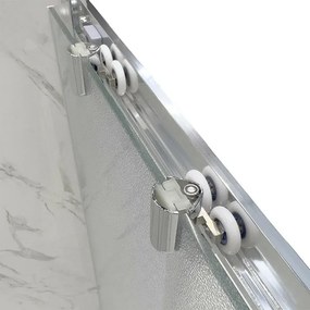 Set 2 ruote superiori universali in ABS per box doccia scorrevole