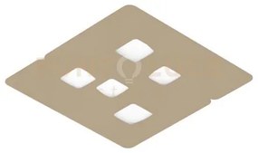 Giselle p/m - plafoniera colore bianco e tortora 5 luci attacco gx5...