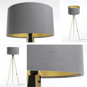 Lampada da terra STANDART 1xE27/60W/230V grigio/beige