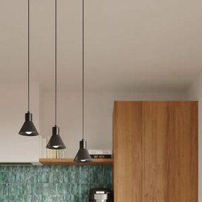 Sollux SL.0986 -  Lampadario su filo TALEJA 3xE27/60W/230V nero