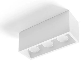 Sforzin illuminazione lampada a soffitto in gesso a tre luci heraea T271 (ULTIMI DISPONIBILI - N°3)