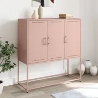 Credenza Rosa 100,5x39x107 cm in Acciaio 846537